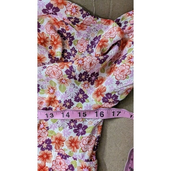 Nobody's Child 1940s Inspired Alexis Button Front Floral Midi Tea Dress UK 8 - Picture 10 of 11